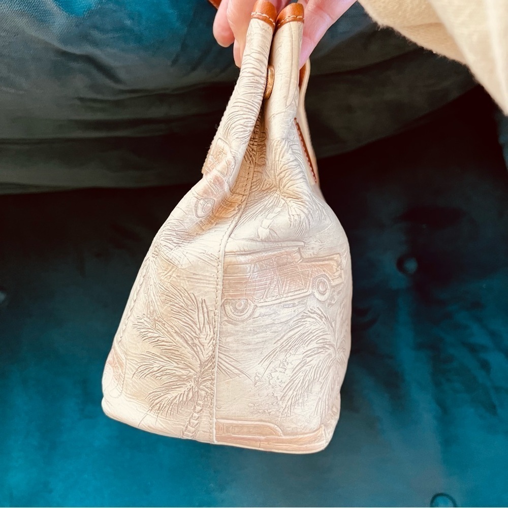 BRAHMIN RETRO VINTAGE COPA CABANA CREAM
PALM TREES TROPICAL SHOULDER BAG - Picture 7 of 16